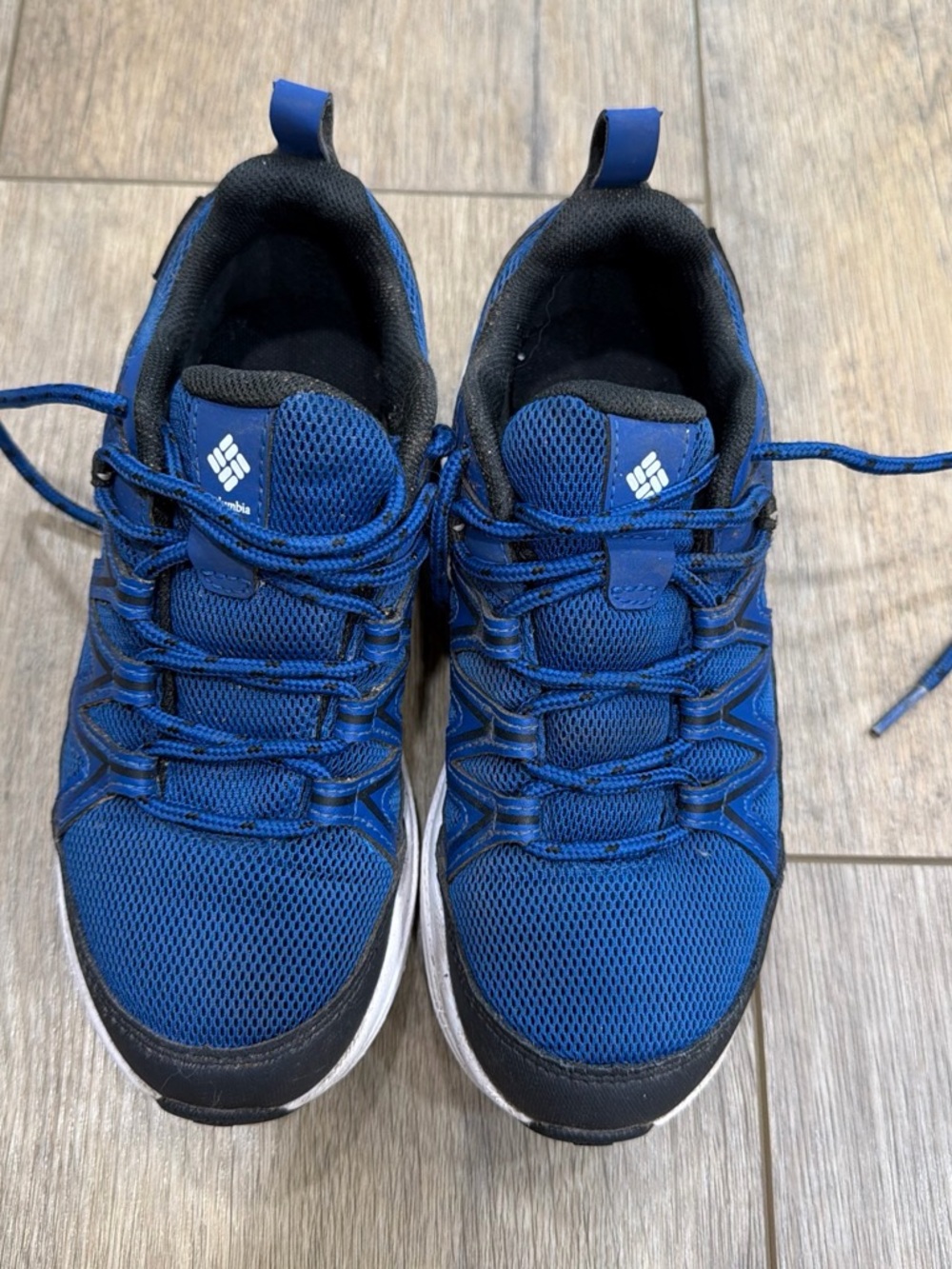 Columbia Boys Blue Mesh Lace-Up Sneakers